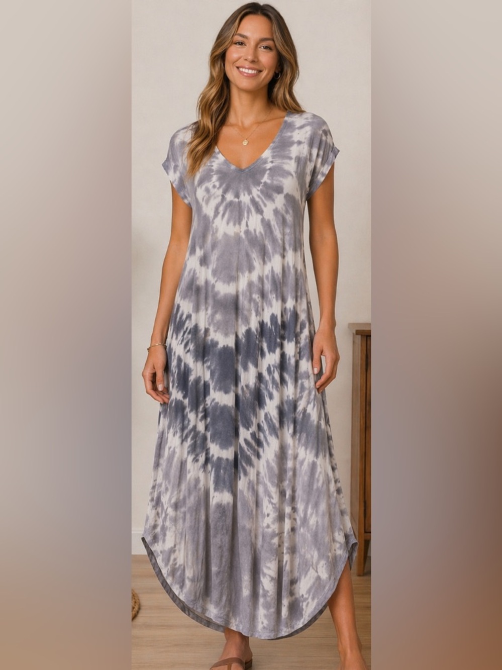 Cable & Gauge Tie Dye Maxi Dress
